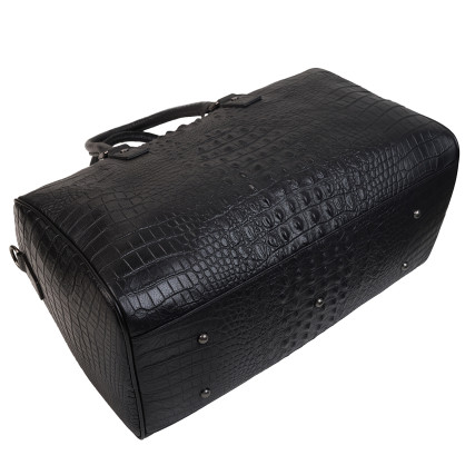 Кожаная дорожная сумка Buffalo Bags черная M4011A – Фото 5