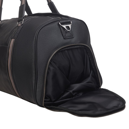 Кожаная дорожная сумка Buffalo Bags черная M4014A – Фото 4