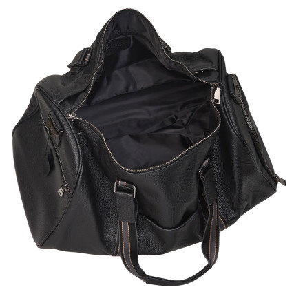 Кожаная дорожная сумка Buffalo Bags черная M4014A – Фото 8