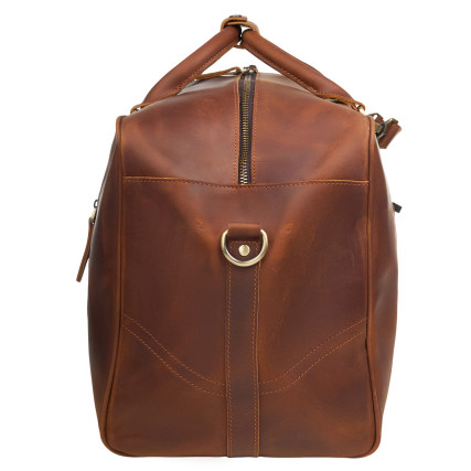 Кожаная дорожная сумка Buffalo Bags коричневая M4052C – Фото 3