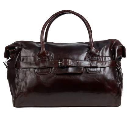 Кожаная дорожная сумка Buffalo Bags коричневая M8822C – Фото 3