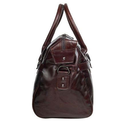 Кожаная дорожная сумка Buffalo Bags коричневая M8822C – Фото 4