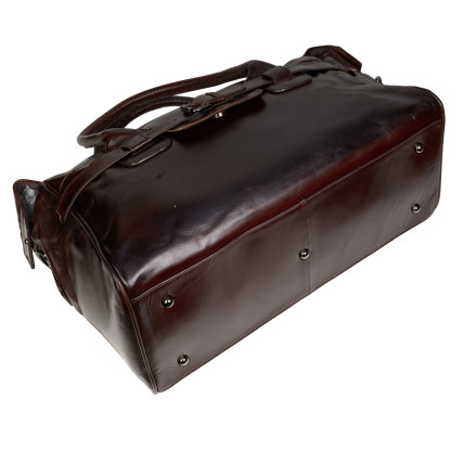 Кожаная дорожная сумка Buffalo Bags коричневая M8822C – Фото 6
