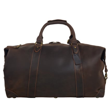 Сумка дорожная кожаная Buffalo Bags коричневая M2121R – Фото 4