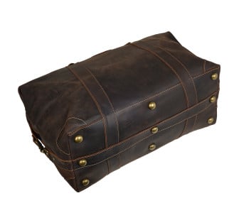 Сумка дорожная кожаная Buffalo Bags коричневая M2121R – Фото 5