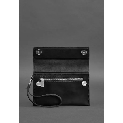 Кожаный мужской клатч 3.0 черный Crazy Horse BN-KLATCH-3-g-kr – Фото 3