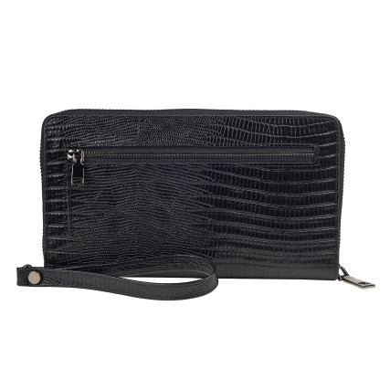 Мужской кожаный клатч BOND черный 866-902 лазер – Фото 2