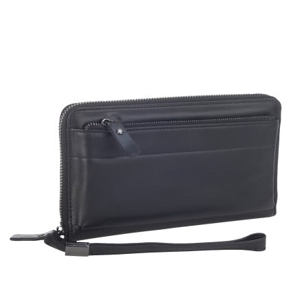 Мужской кожаный клатч Buffalo Bags черный M1032A – Фото 2
