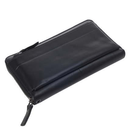 Мужской кожаный клатч Buffalo Bags черный M1032A – Фото 5