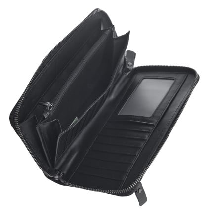 Мужской кожаный клатч Buffalo Bags черный M1032A – Фото 6