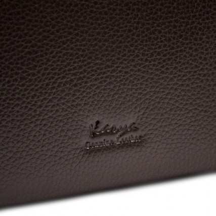 Мужской кожаный коричневый клатч Karya – Фото 5