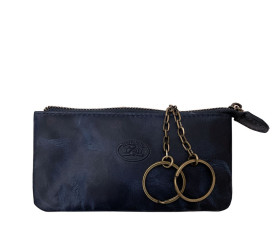 Ключница кожаная TONY PEROTTI синяя Arno 3350 blue