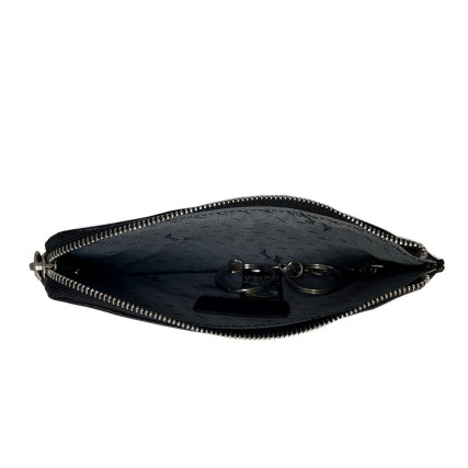 Кожаная ключница TONY PEROTTI черная Contatto 2376 nero – Фото 2