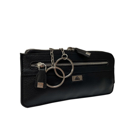 Кожаная ключница TONY PEROTTI черная Contatto 2376 nero – Фото 5