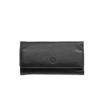 Кожаная ключница TONY PEROTTI черная Cortina 5022 nero