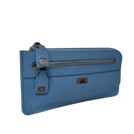 Кожаная ключница TONY PEROTTI голубая Contatto 2376 baby – Фото 5