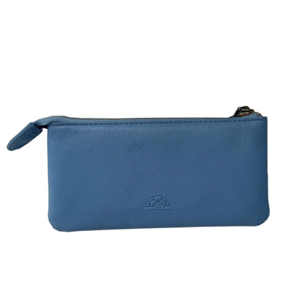 Кожаная ключница TONY PEROTTI голубая Contatto 3350 baby – Фото 3