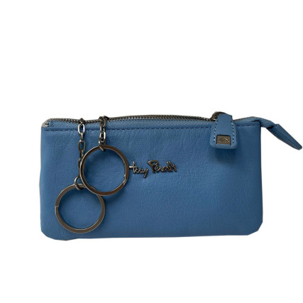 Кожаная ключница TONY PEROTTI голубая Contatto 3350 baby – Фото 1