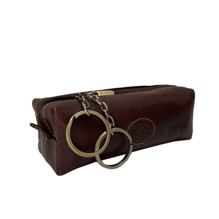 Кожаная ключница TONY PEROTTI коричневая Italico 3297 moro – Фото 5