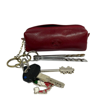Кожаная ключница TONY PEROTTI красная Italico 3297 rosso – Фото 2
