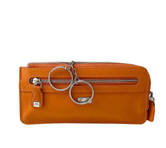 Кожаная ключница TONY PEROTTI оранжевая Contatto 2376 arancio