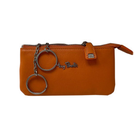 Кожаная ключница TONY PEROTTI оранжевая Contatto 3350 arancio