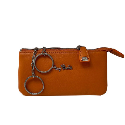 Кожаная ключница TONY PEROTTI оранжевая Contatto 3350 arancio – Фото 1