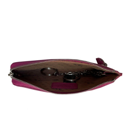 Кожаная ключница TONY PEROTTI розовая Contatto 2376 dalia – Фото 2