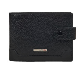 Кожаный кошелек Karya черный 0478-45