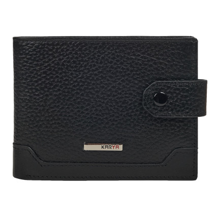 Кожаный кошелек Karya черный 0478-45 – Фото 1