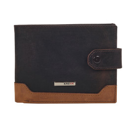 Кожаный кошелек Karya коричневый 0478-31