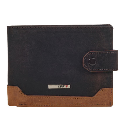 Кожаный кошелек Karya коричневый 0478-31 – Фото 1