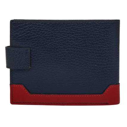 Кожаный кошелек Karya синий 0478-44 – Фото 2