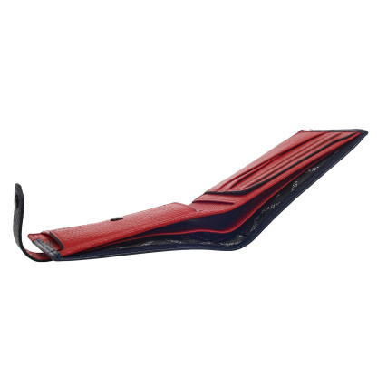 Кожаный кошелек Karya синий 0478-44 – Фото 3