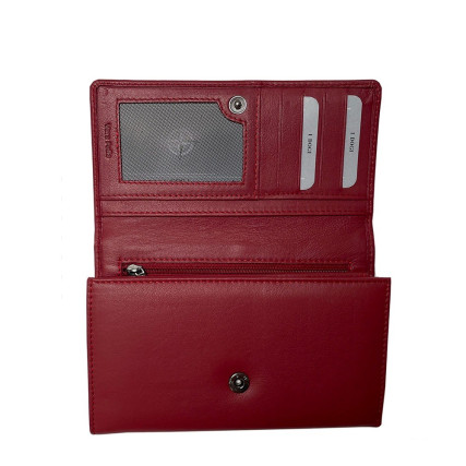 Кожаный кошелек TONY PEROTTI красный Cortina 5008 rosso – Фото 2