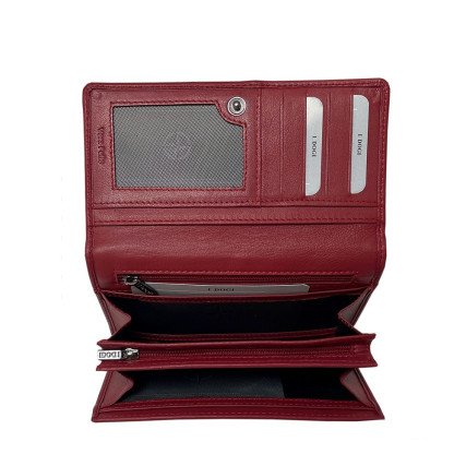Кожаный кошелек TONY PEROTTI красный Cortina 5008 rosso – Фото 3