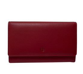 Кожаный кошелек TONY PEROTTI красный Cortina 5008 rosso