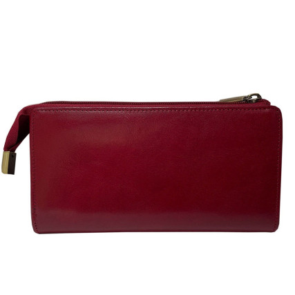 Кожаный кошелек TONY PEROTTI красный Italico 2596 rosso – Фото 4