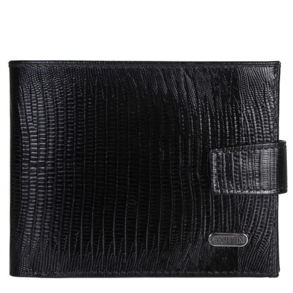 Кожаный мужской кошелек Canpellini черный 1106-8 – Фото 1
