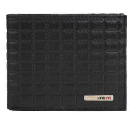 Кожаный мужской кошелек Karya черный 0987-088