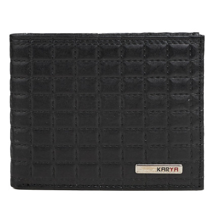 Кожаный мужской кошелек Karya черный 0987-088 – Фото 1