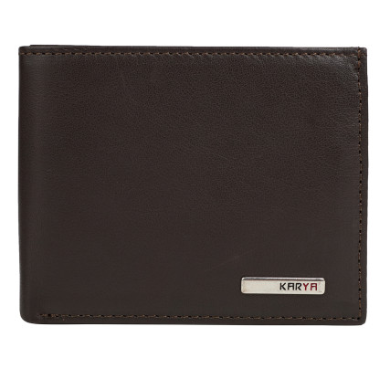 Кожаный мужской кошелек Karya коричневый 0987-39 – Фото 1