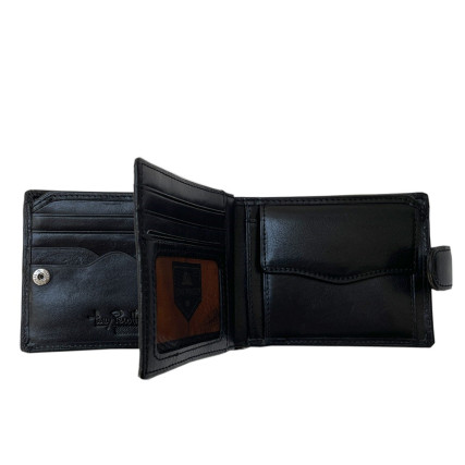 Кожаный мужской кошелек TONY PEROTTI черный Italico 1842E-A nero – Фото 4