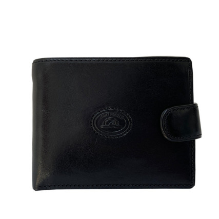 Кожаный мужской кошелек TONY PEROTTI черный Italico 1842E-A nero – Фото 1