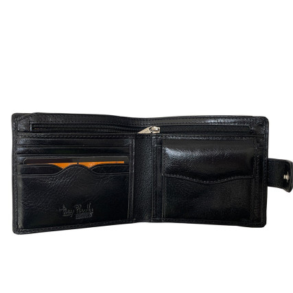Кожаный мужской кошелек TONY PEROTTI черный Italico 2569A nero – Фото 4