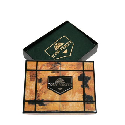 Кожаный мужской кошелек TONY PEROTTI черный Italico 2569A nero – Фото 7