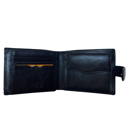 Кожаный мужской кошелек TONY PEROTTI черный Italico 3341A-Q nero – Фото 2