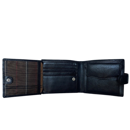 Кожаный мужской кошелек TONY PEROTTI черный Italico 3341A-Q nero – Фото 4