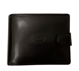 Кожаный мужской кошелек TONY PEROTTI черный Italico 396A-Q nero