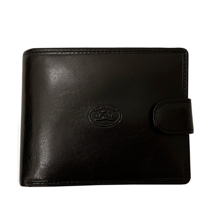 Кожаный мужской кошелек TONY PEROTTI черный Italico 396A-Q nero Кожаный мужской кошелек TONY PEROTTI черный Italico 396A-Q nero